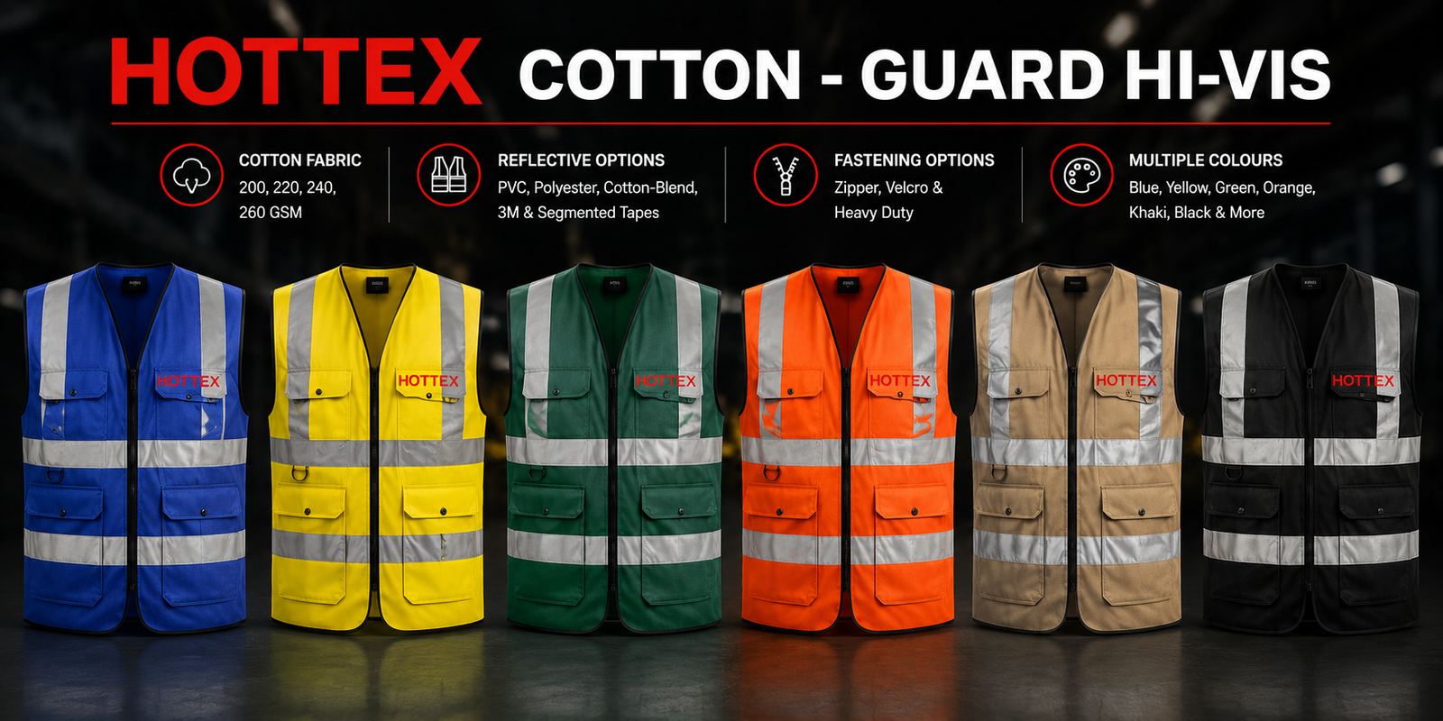 HOTTEX Cotton-Guard Hi-Vis Vests